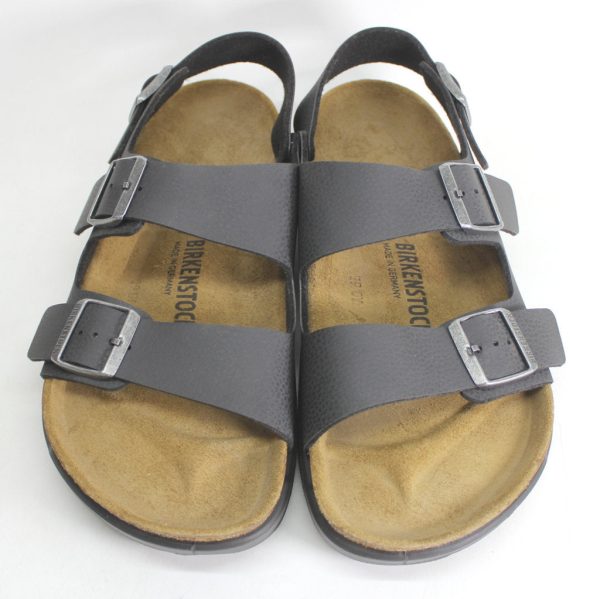 Birkenstock Milano CT 1013753 Birko-Flor Mens Sandals - Desert Soil Black Online Sale